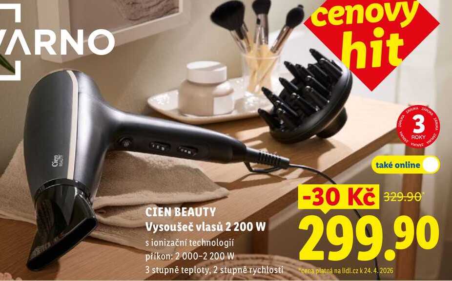 CIEN BEAUTY Vysoušeč vlasů 2 200 W 