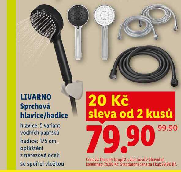 LIVARNO Sprchová hlavice/hadice 