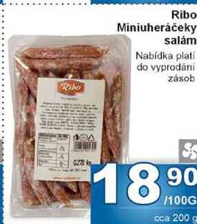 Ribo Miniuherȧčeky salám 100g
