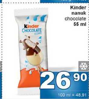 Kinder nanuk chocolate 55 ml 