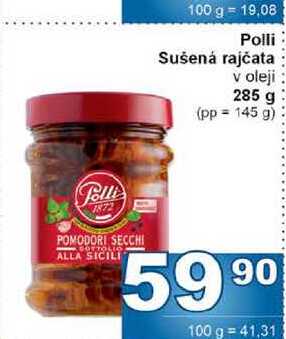 Polli Sušená rajčata v oleji 285 g (pp 145 g) 