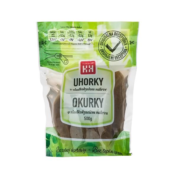 H+H Okurky v sladkokyselém nálevu