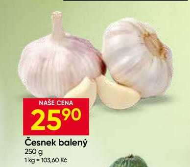 Česnek balený 250 g 