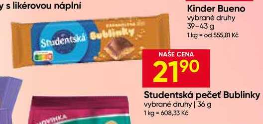 Studentská pečeť Bublinky vybrané druhy 36 g