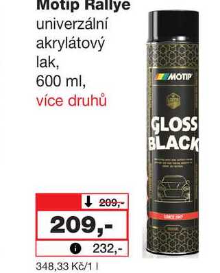 Motip Rallye univerzální akrylátový lak, 600 ml