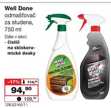 Well Done odmašťovač za studena 750ml