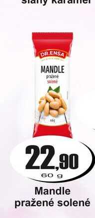 Mandle pražené solené 60 g
