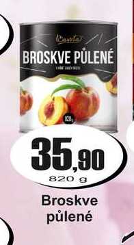 Broskve půlené 820