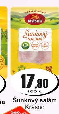 Šunkový salám Krásno 100 g
