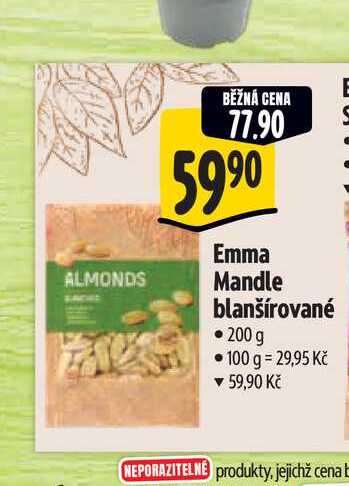   Emma Mandle blanšírované 200 g 