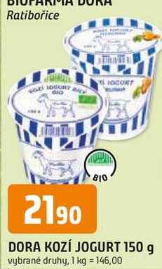 BIO DORA KOZÍ JOGURT 150 g