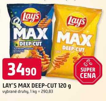 LAY'S MAX DEEP-CUT 120 g 