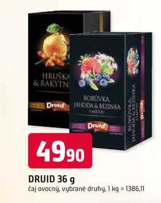 DRUID 36 g čaj ovocný, vybrané druhy