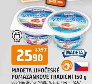 MADETA POMAZÁNKOVÉ TRADIČNÍ 150 g 