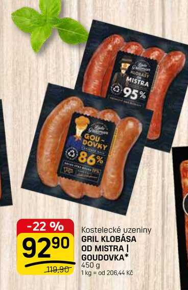 GRIL KLOBÁSA OD MISTRA | GOUDOVKA* 450 g