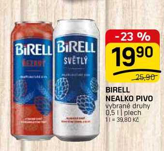 BIRELL NEALKO PIVO vybrané druhy 0,5 | plech 