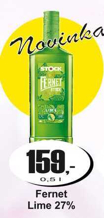 Fernet Lime 27% 0,5 L