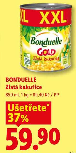 BONDUELLE Zlatá kukuřice, 850 ml