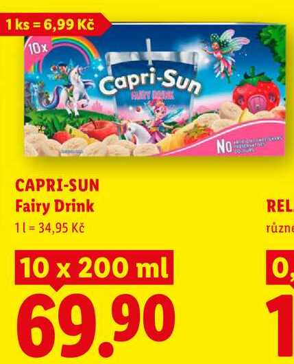 CAPRI-SUN Fairy Drink, 10x 200 ml