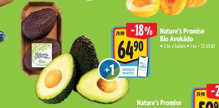  Nature's Promise  Bio Avokádo 2 ks 