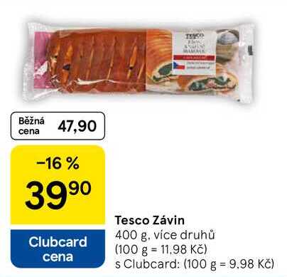 Tesco Závin, 400 g, více druhů  