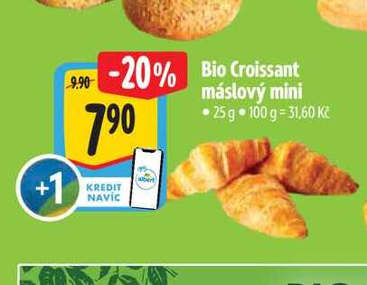   Bio Croissant máslový mini 25g  