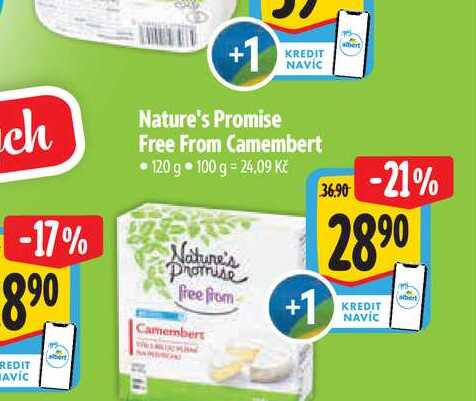   Nature's Promise Free From Camembert  120 g 