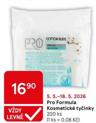 Pro Formula Kosmetické tyčinky, 200 ks  
