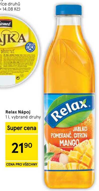 Relax Nápoj, 1 l, vybrané druhy 