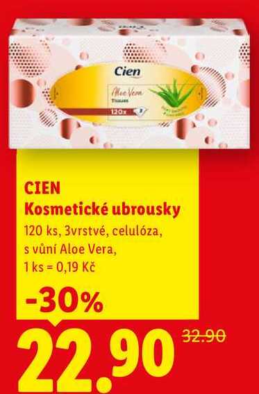CIEN Kosmetické ubrousky, 120 ks