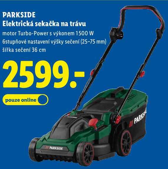 PARKSIDE Elektrická sekačka na trávu 