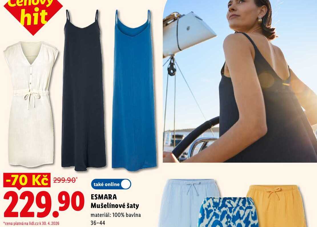 ESMARA Mušelínové šaty