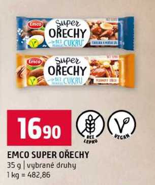 EMCO SUPER OŘECHY 35 g vybrané druhy 