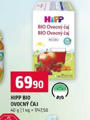 HIPP BIO OVOCNÝ ČAJ 40 g