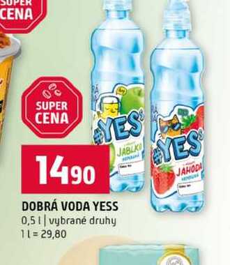 DOBRÁ VODA YESS 0,5l vybrané druhy 