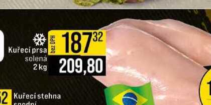 Kuřecí prsa solená 2kg
