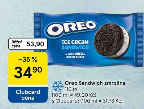 Oreo Sandwich zmrzlina, 110 ml 