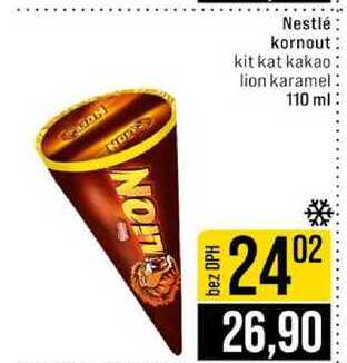 Nestlé kornout kit kat kakao lion karamel 110 ml