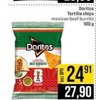 Doritos Tortilla chips mexican beef burrito 100 g
