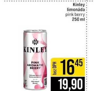 Kinley limonáda pink berry 250 ml