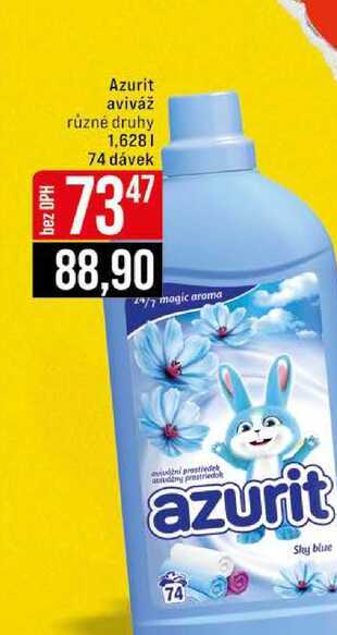 Azurit aviváž různé druhy 1,628l 74 dávek 