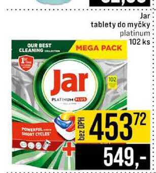 Jar tablety do myčky platinum 102 ks