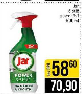 Jar čistič power 3v1 500 ml 