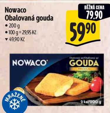 Nowaco Obalovaná gouda, 200 g
