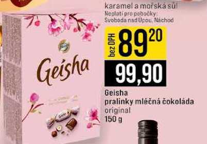 Geisha pralinky mléčná čokoláda original 150 g 