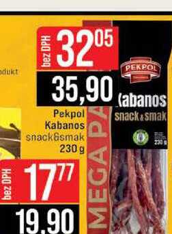 Pekpol Kabanos snack&smak 230 g 