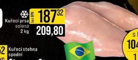 Kuřecí prsa solená 2 kg