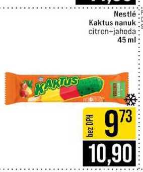 Nestlé Kaktus nanuk citron+jahoda 45 ml