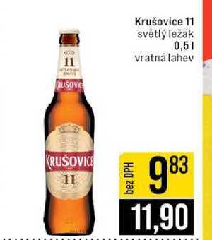Krušovice 11 světlý ležák 0,5l