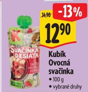 Kubík Ovocná svačinka, 100 g
